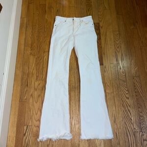 Women's White Flare Jeans